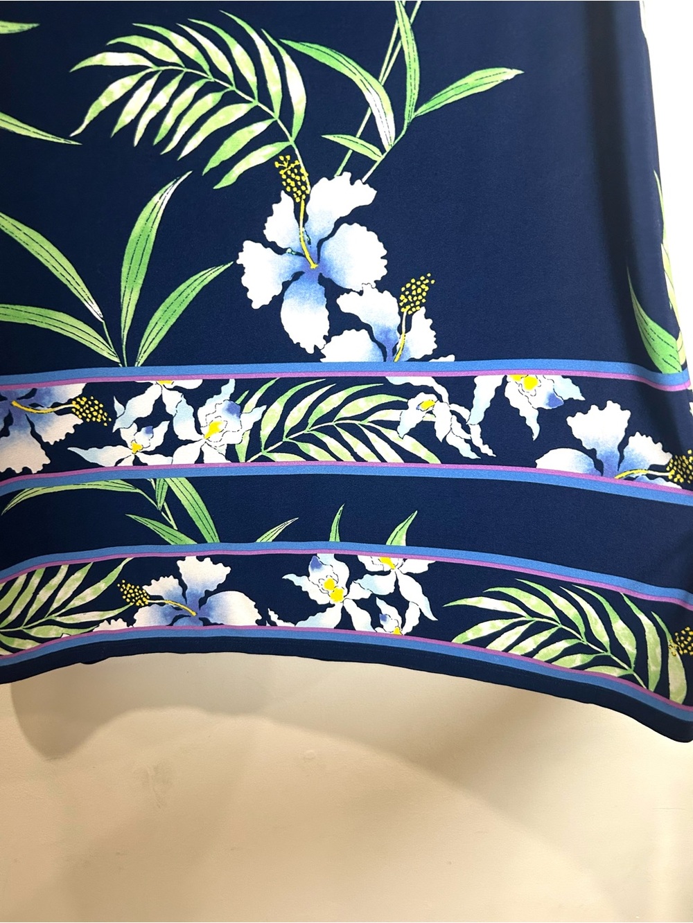 Tommy Bahama Dress Floral Acqua Dei Fiore Women Sz S Tropical Botanical Stretch - Picture 6 of 12